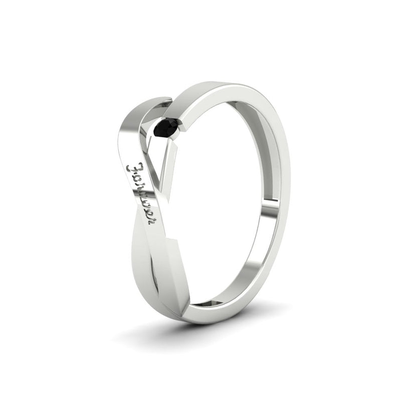 Swirl Love Mens Wedding Ring