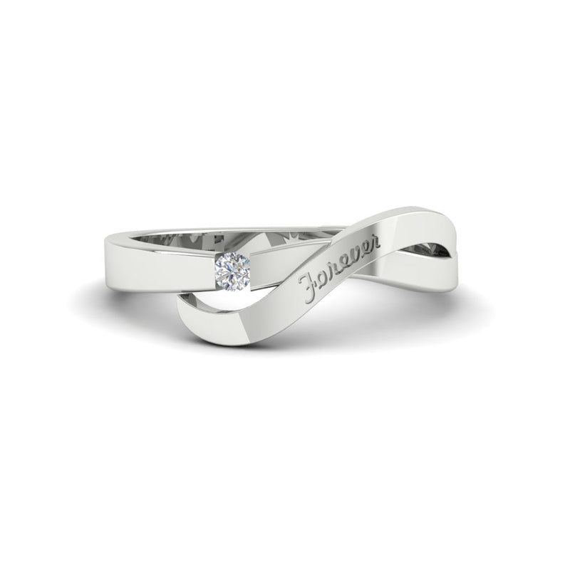 Swirl Love Mens Wedding Ring