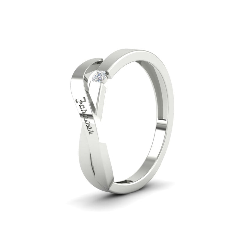 Swirl Love Mens Wedding Ring