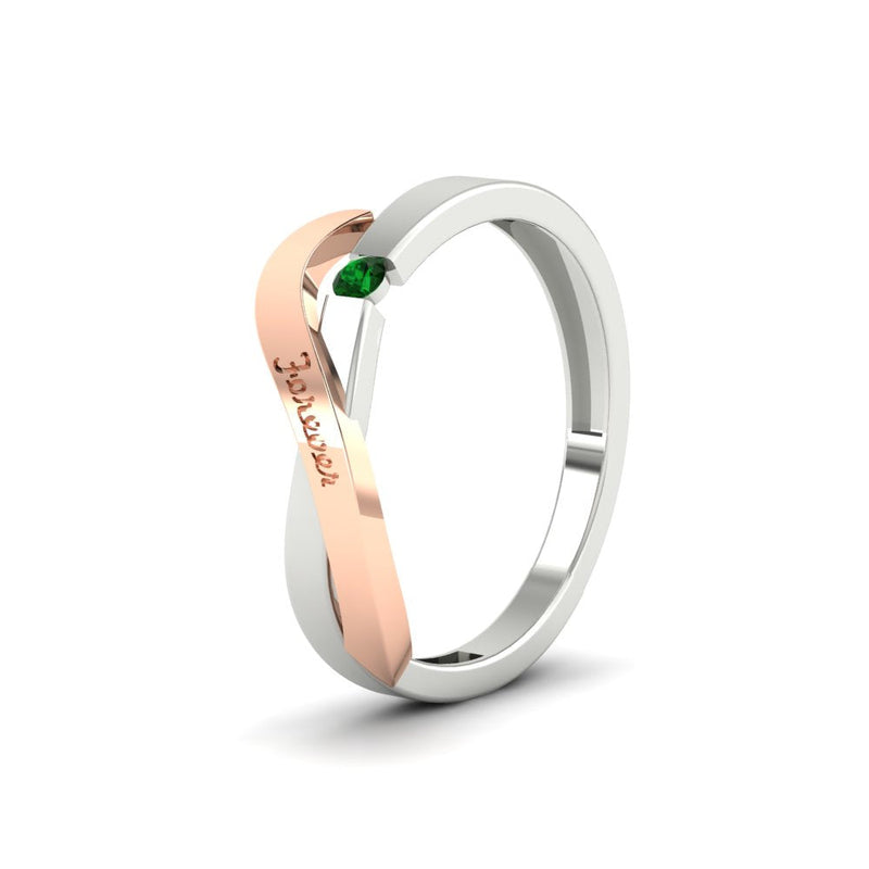 Swirl Love Mens Wedding Ring