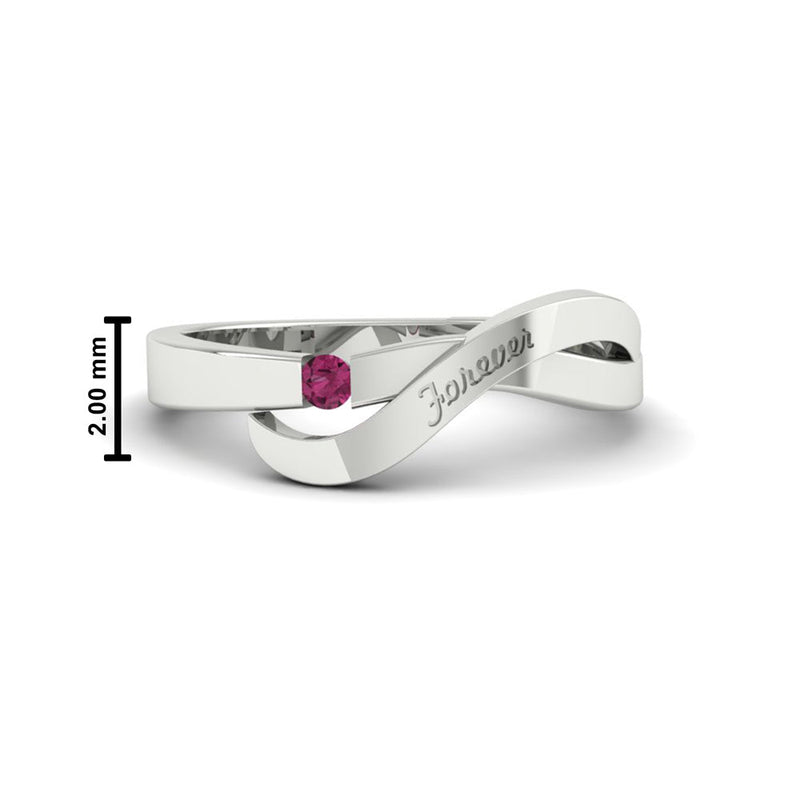 Swirl Love Mens Wedding Ring
