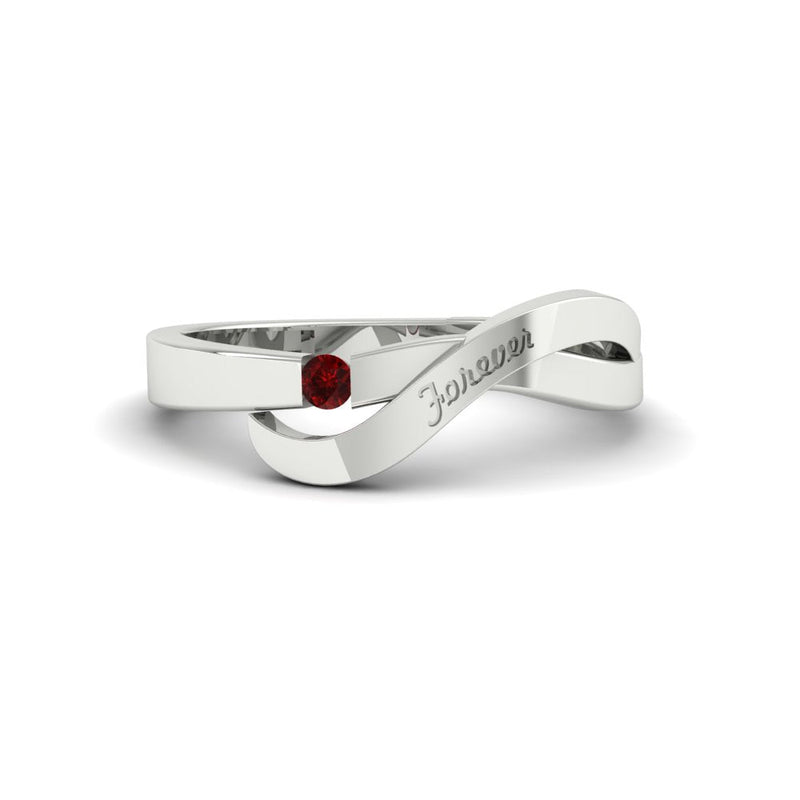 Swirl Love Mens Wedding Ring