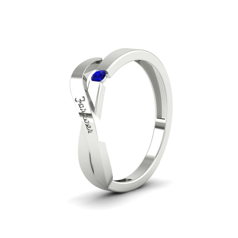 Swirl Love Mens Wedding Ring