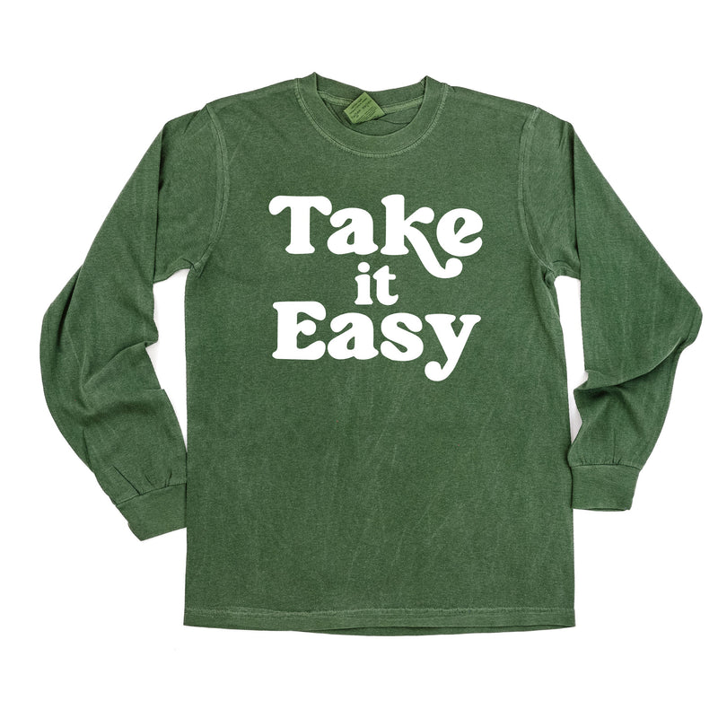 Take It Easy - LONG SLEEVE COMFORT COLORS TEE