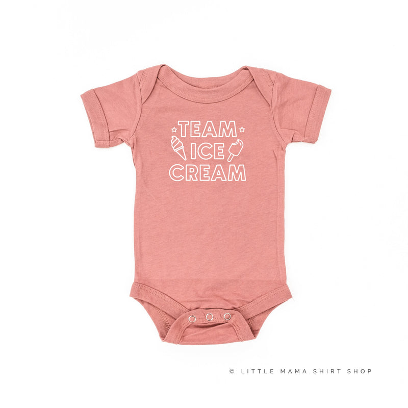 Team Ice Cream - Single Cone on Back - Child Tee