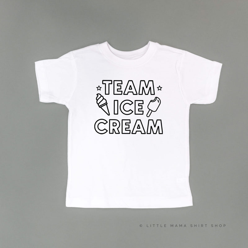 Team Ice Cream - Single Cone on Back - Child Tee