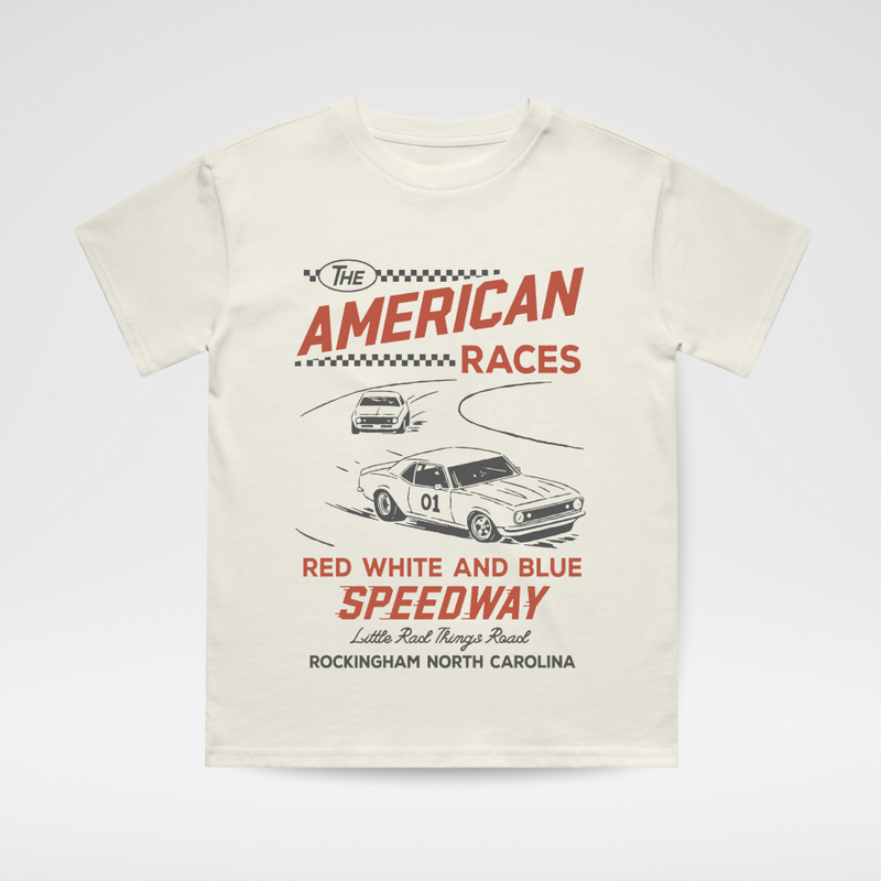 THE ALL AMERICAN RACES TEE - CREAM