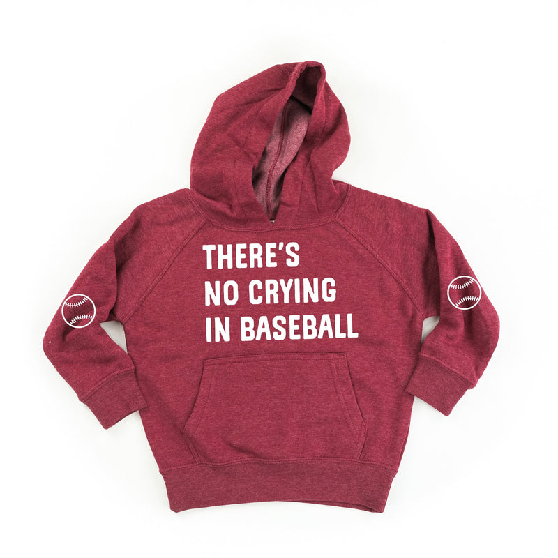 There's No Crying In Baseball (elbows) - Custom Number - Child Hoodie