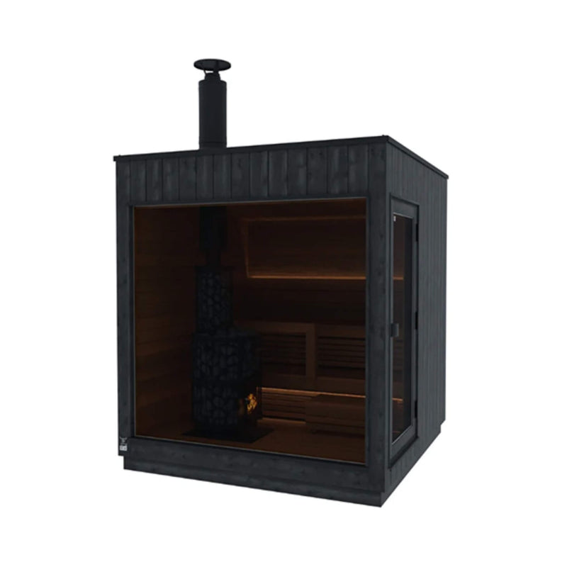 ThermaSol Nordic Misty 2-5 Person Fully-Assembled Outdoor Modular Sauna Cabin [Made-To-Order] [14-KIR] (SAK17365)