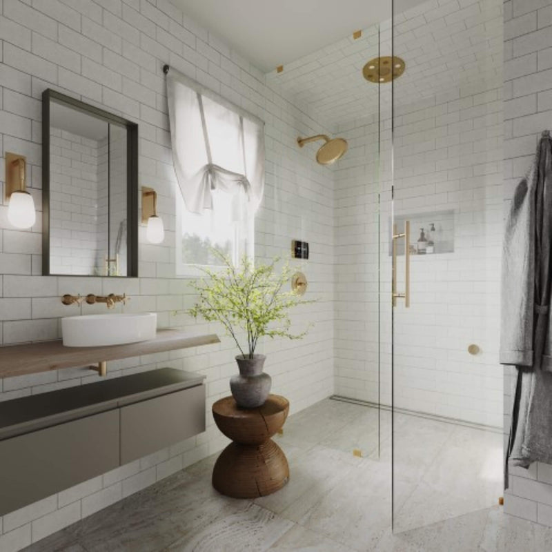 ThermaSol SignaTouch Flushmount 5-Inch Digital Shower Steam Control Package With Serenity 10 [TWPSR] (SAK84375)