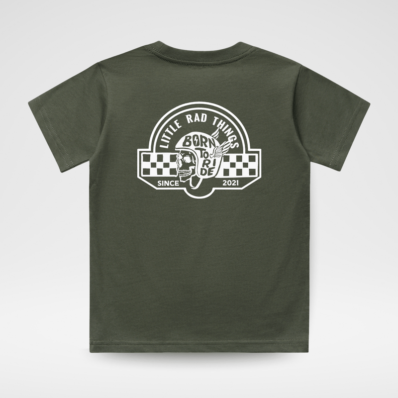 TIL DEATH DO WE RIDE TEE - OLIVE