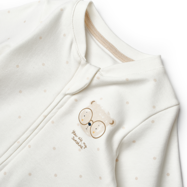 Teddy Ecru Onesie Organic Cotton