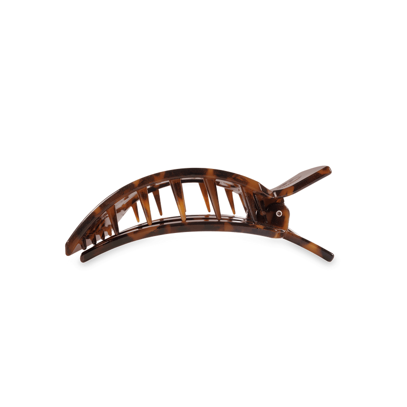 Tortoise Medium Flat Square Hair Clip