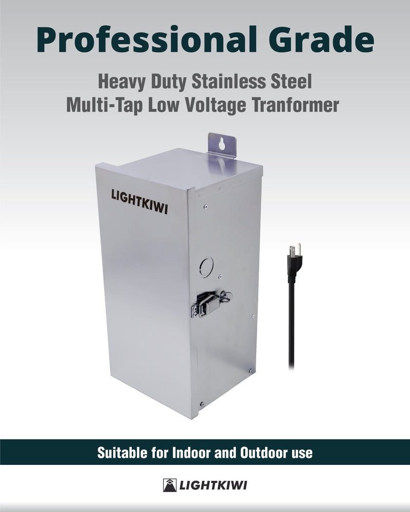 150W Landscape Transformer - Low Voltage Multi-Tap (12V-13V-14V-15V)