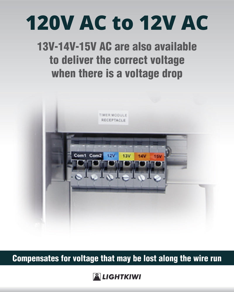 600W Landscape Transformer - Low Voltage Multi-Tap (12V-13V-14V-15V)
