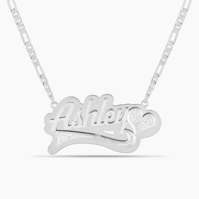 Double Plated Sweetheart Name Necklace