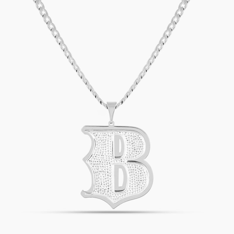 Double Plated Old English Initial Necklace