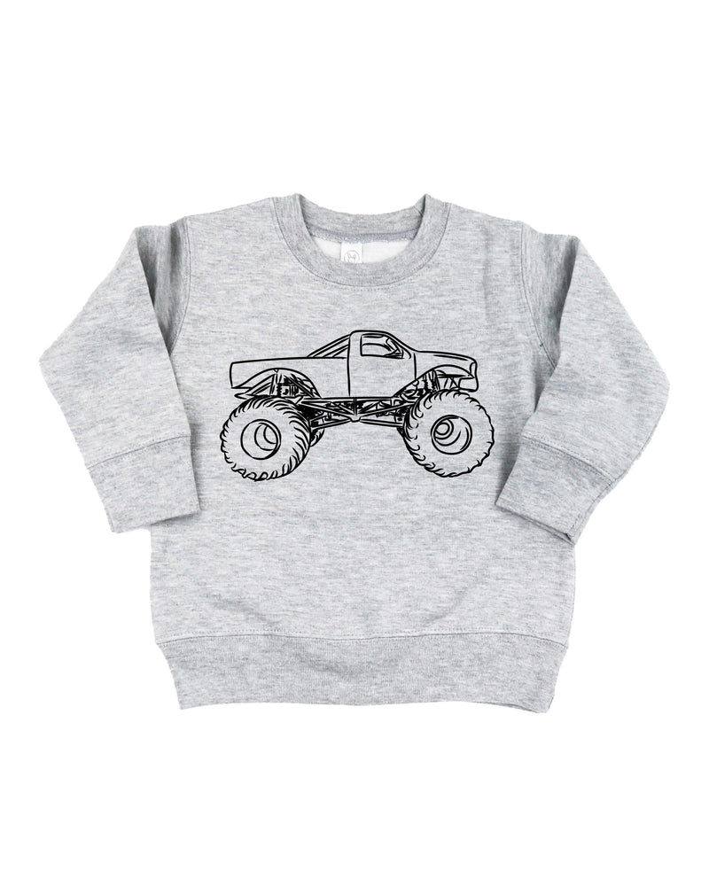 Trucks N' Things Minimalist Design - (Choose Your Vehicle) - Child Sweater