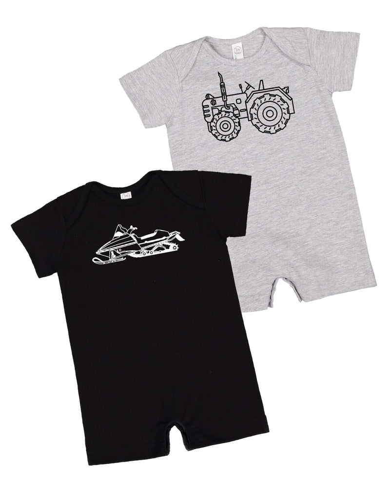 Trucks N' Things Minimalist Design - (Choose Your Vehicle) - Shorts Romper