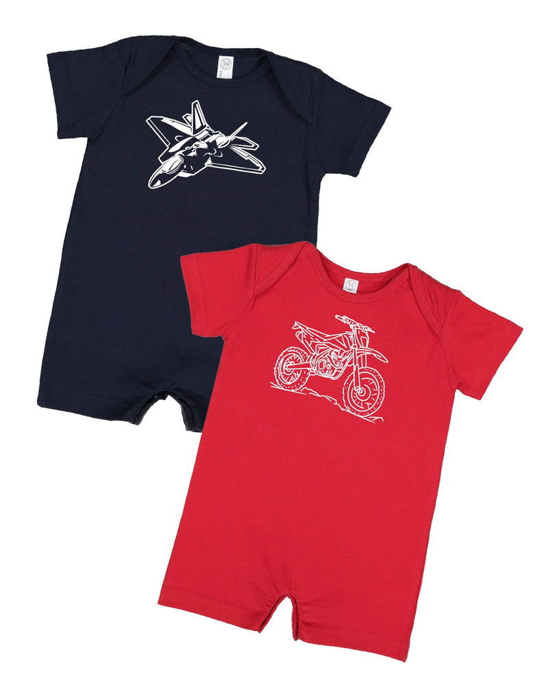 Trucks N' Things Minimalist Design - (Choose Your Vehicle) - Shorts Romper