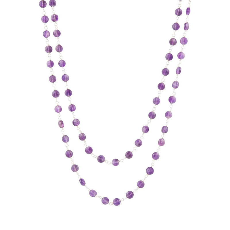 Two Row Amethyst Necklace