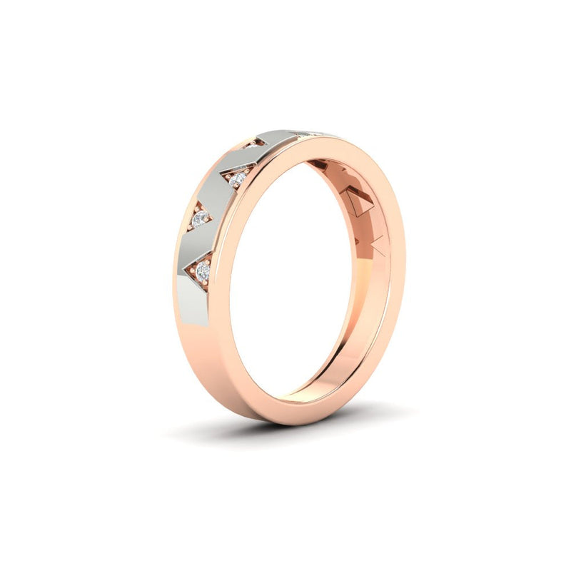 Two Tone Male Wedding Band