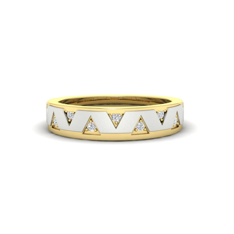 Two Tone Male Wedding Band