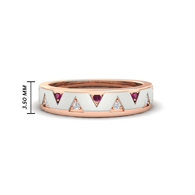 Two Tone Male Wedding Band