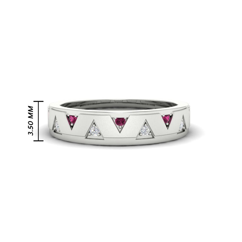 Two Tone Male Wedding Band