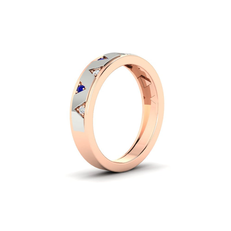 Two Tone Male Wedding Band