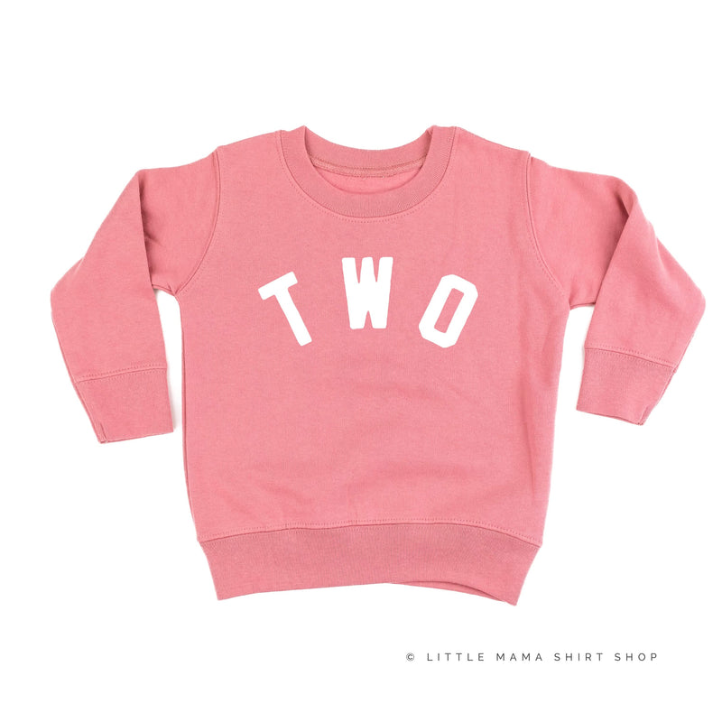 BIRTHDAY NUMBER - BLOCK FONT - Child Sweater
