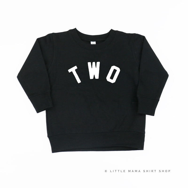 BIRTHDAY NUMBER - BLOCK FONT - Child Sweater