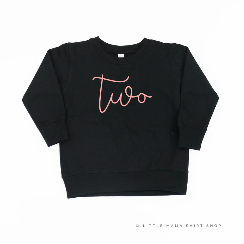 BIRTHDAY NUMBER - NEW CURSIVE - Child Sweater