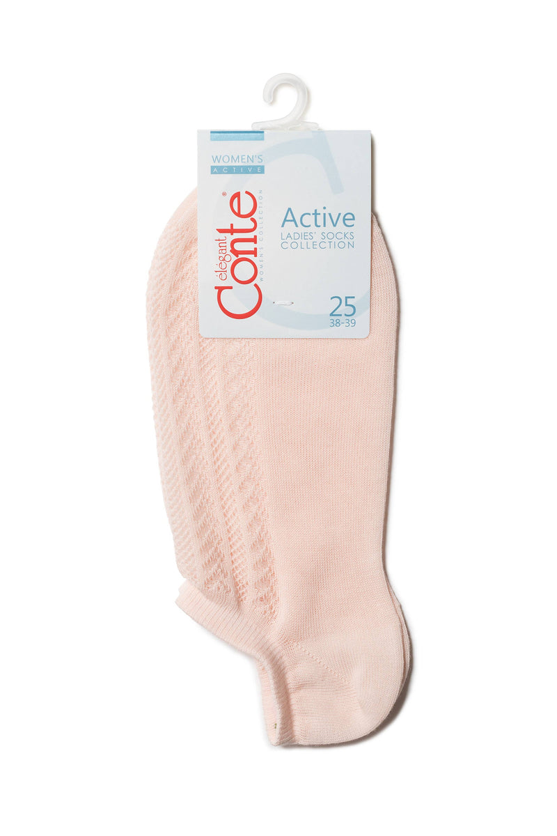 Cotton Ankle Socks Conte Active - 179 Openwork Weave