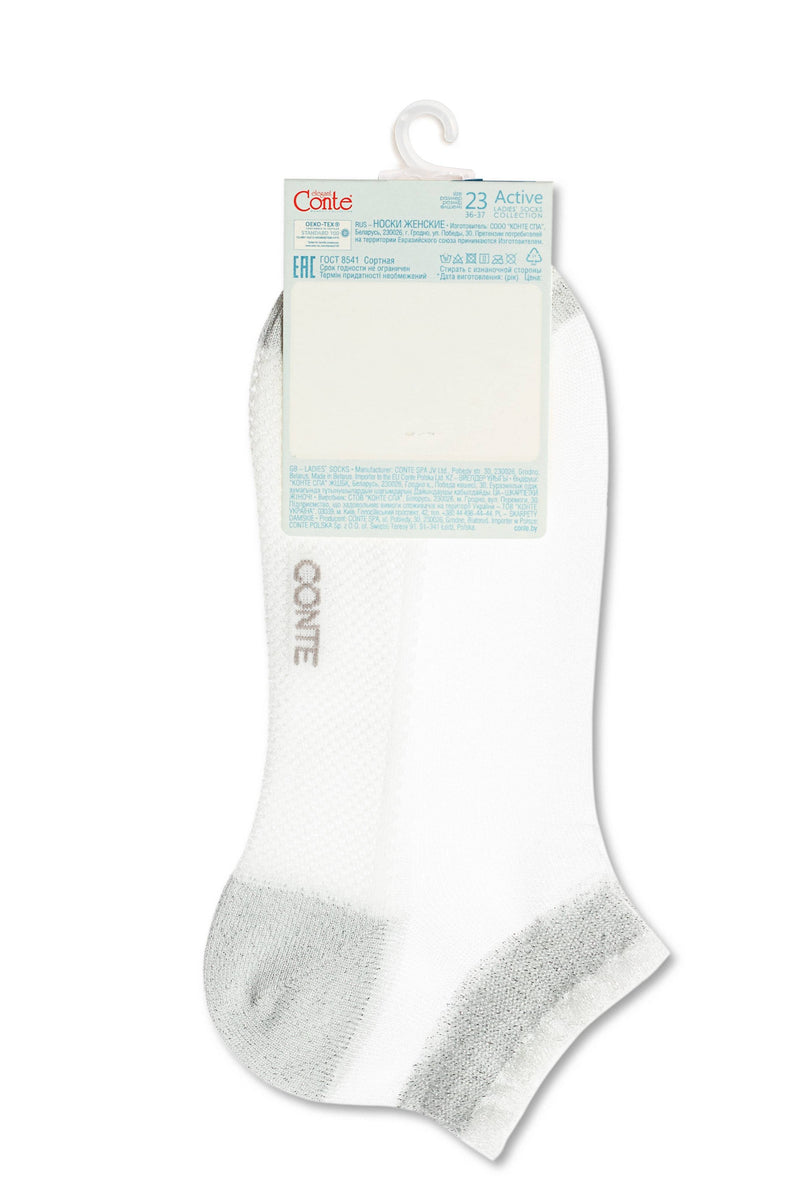 Ankle Socks Conte Active - 229 Transparent with Lurex
