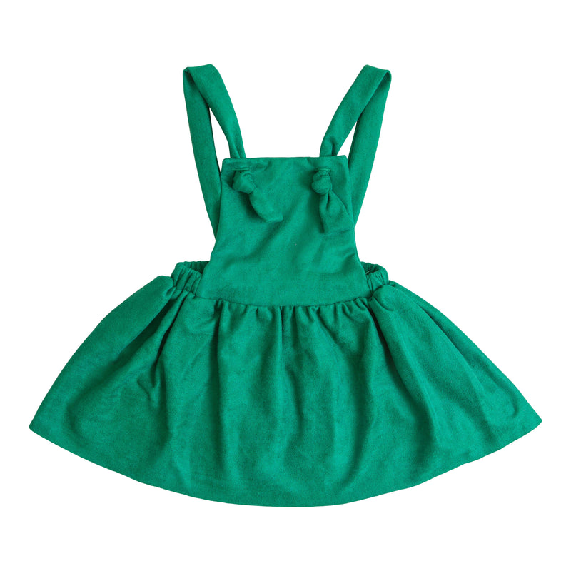 Evergreen Faux Suede Pinafore