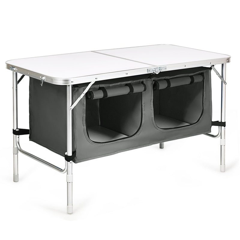 4-in-1 Family Camping Gear Set: Wagon Camping Table Cooler and Camping Tent