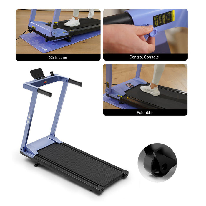 DeerRun All-New 2026 A1 Pro Move+  6% Incline Foldable Treadmill——Upgraded Chip & NFC Support | 350Lbs, 10mph Blue