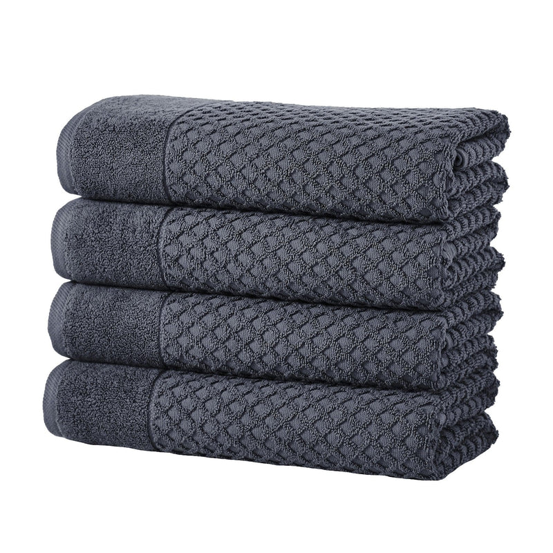 Cotton Diamond Waffle Weave Bath Towel Set - Grayson Collection