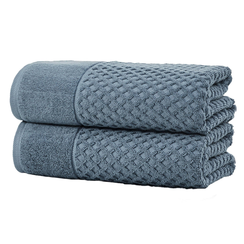 Cotton Diamond Waffle Weave Bath Towel Set - Grayson Collection