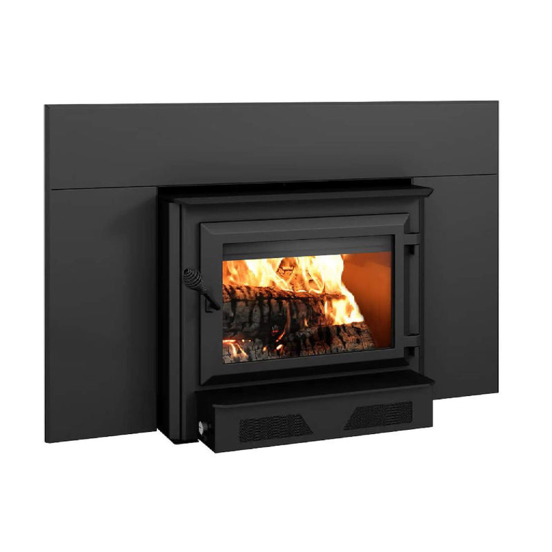 Ventis Premium Black Extra Large Wood Fireplace Insert With Blower (SAK27542)