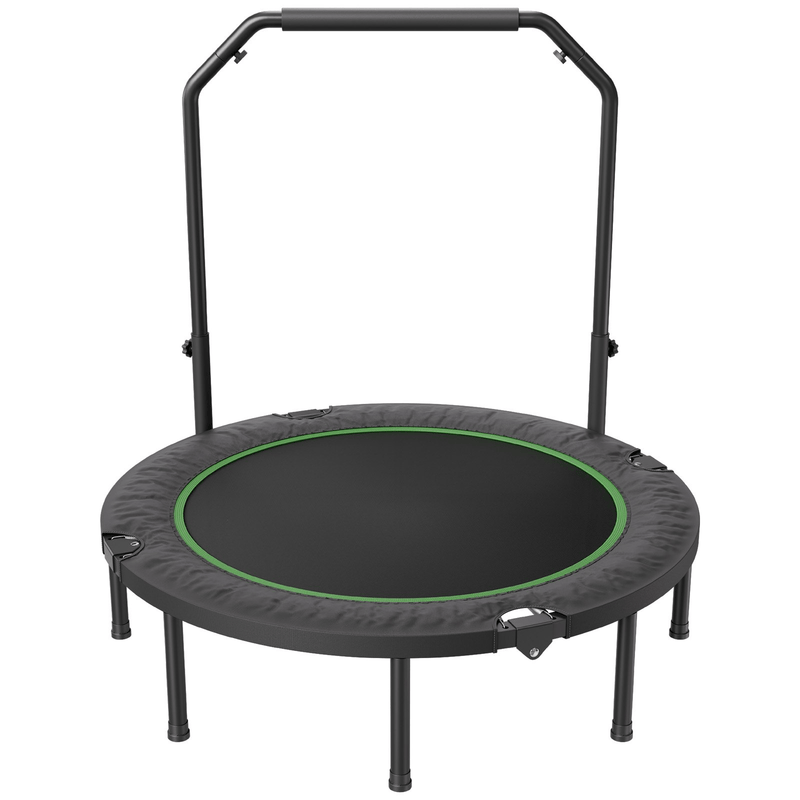 VEVOR 52" Foldable Mini Fitness Trampoline - 450 lbs Capacity & Adjustable Handle