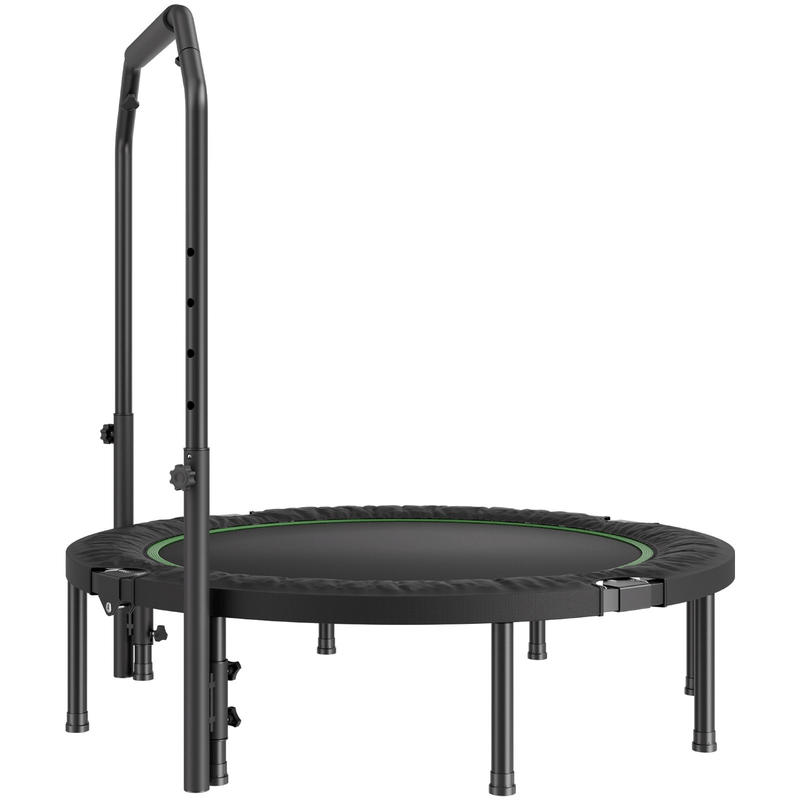 VEVOR 52" Foldable Mini Fitness Trampoline - 450 lbs Capacity & Adjustable Handle