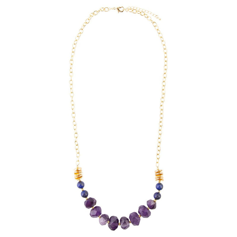 Viola Purple Quartz Long Necklace