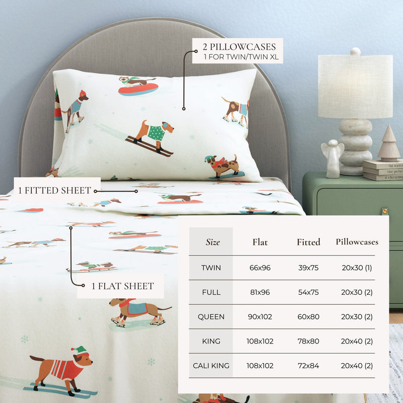 4-Piece Turkish Cotton Flannel Sheet - Whittaker Collection