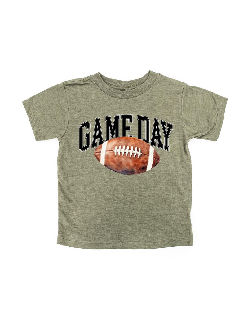 Watercolor Football - Game Day - Child Tee