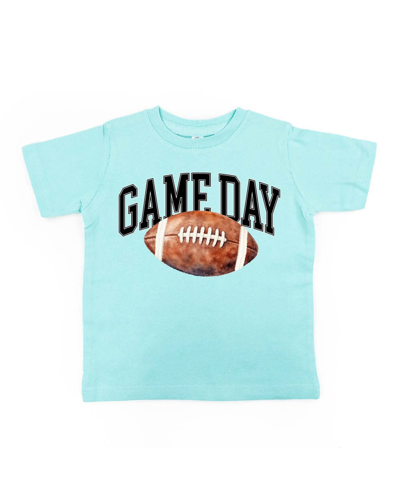 Watercolor Football - Game Day - Child Tee
