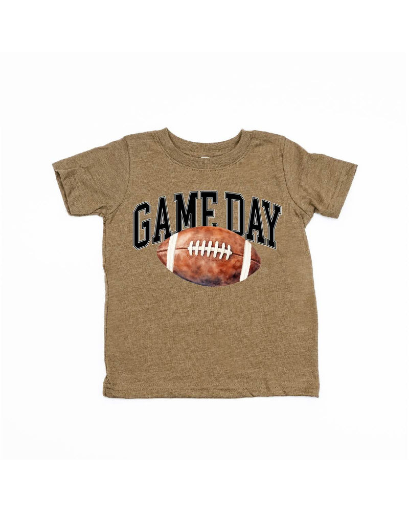 Watercolor Football - Game Day - Child Tee
