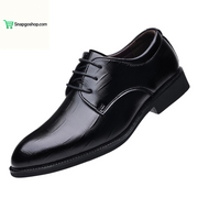 Men’S Dress Shoes Oxfords Uniform Business Lace up Formal Soft Classic Wedding Shoes(Black,10.5)