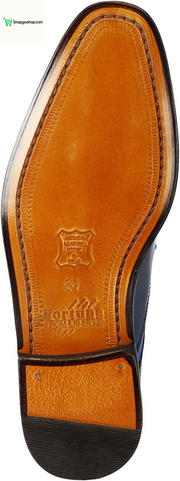 Mens Tread Design Genuine Leather Lace up Oxford Dress Shoes